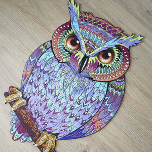 Wooden Jigsaw Puzzle Owl