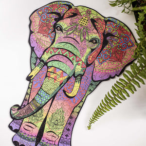 Wooden Jigsaw Puzzle Elephant