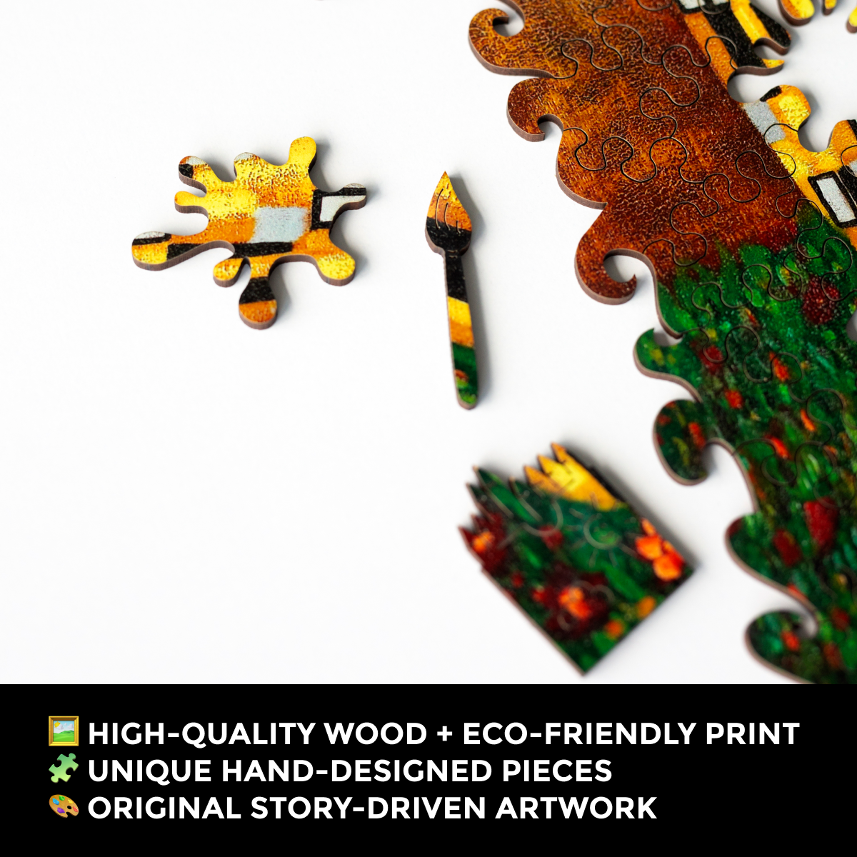 Wooden Jigsaw Puzzle The Kiss (Gustav Klimt)