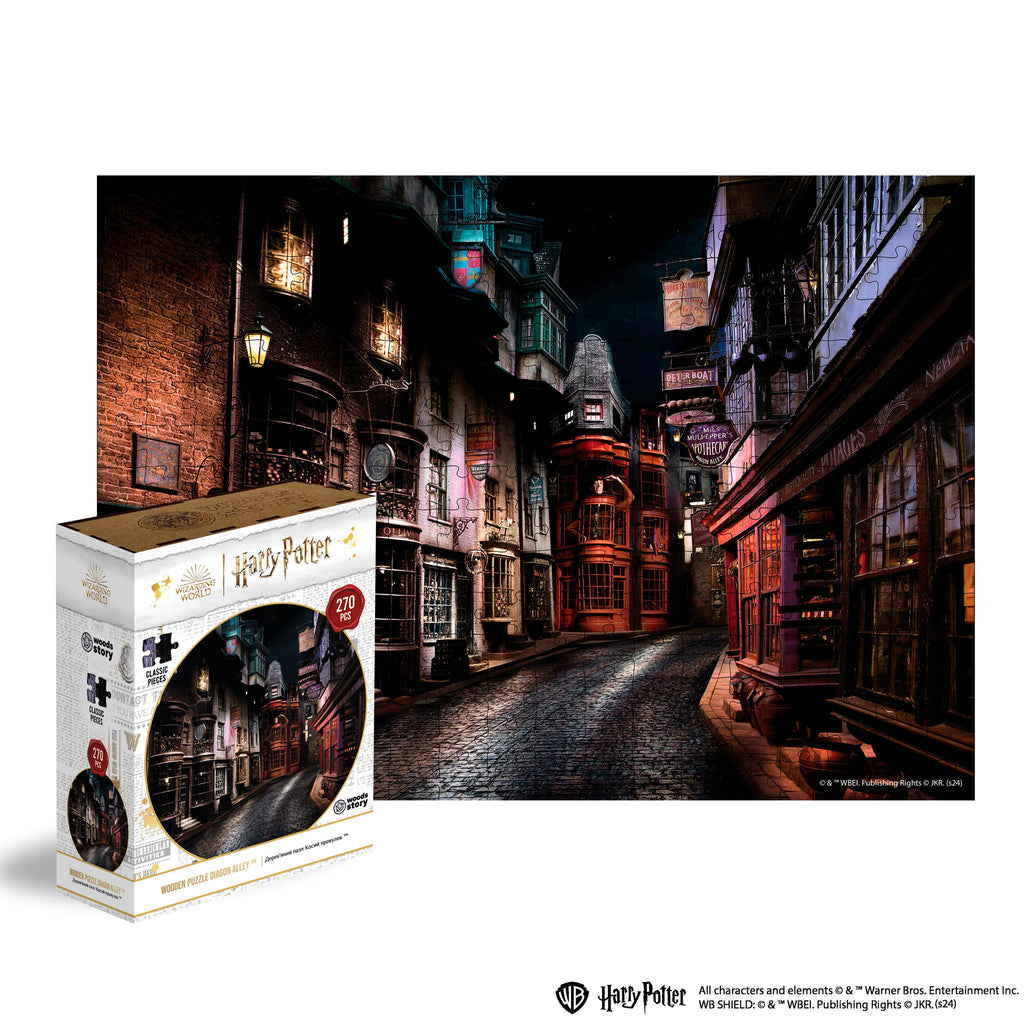 Wooden jigsaw classic puzzle Harry Potter Diagon Alley™