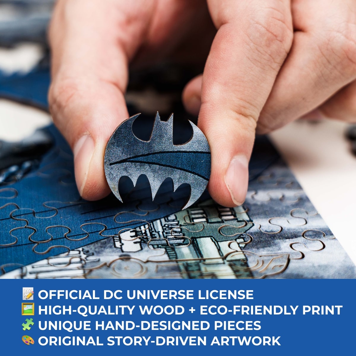 Figured Wooden Puzzle Batman™ - Guardian of Gotham