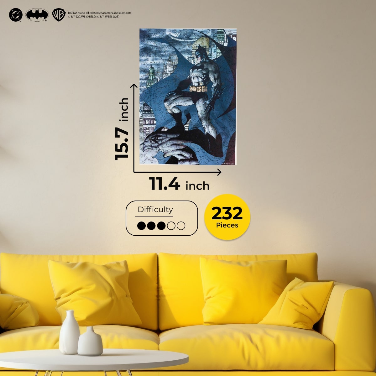 Figured Wooden Puzzle Batman™ - Guardian of Gotham