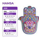 Wooden Jigsaw Puzzle Hamsa