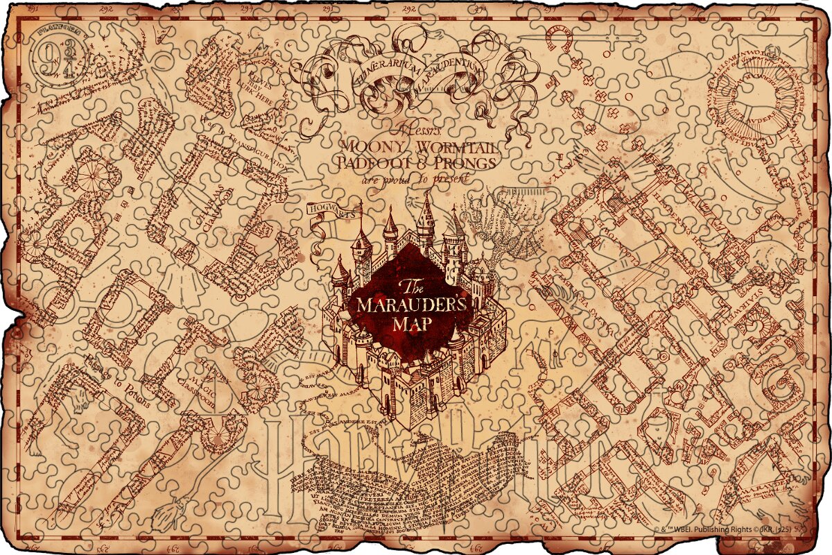 Marauder's Map Puzzle | Harry Potter™ by WOODS STORY®