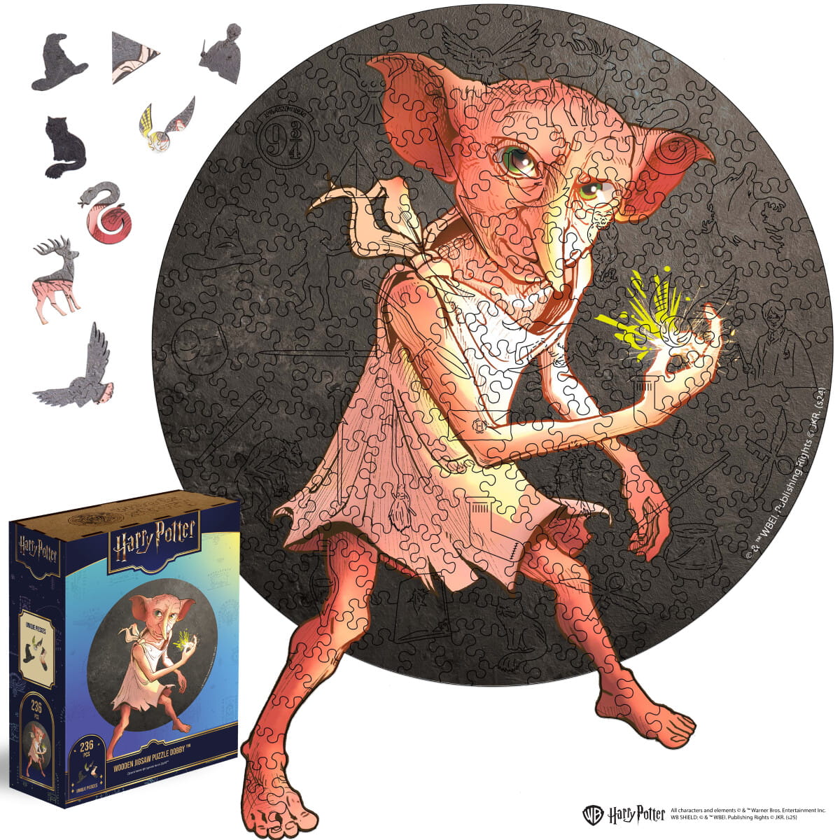 Wooden jigsaw puzzle Harry Potter Dobby™ • Woods Story
