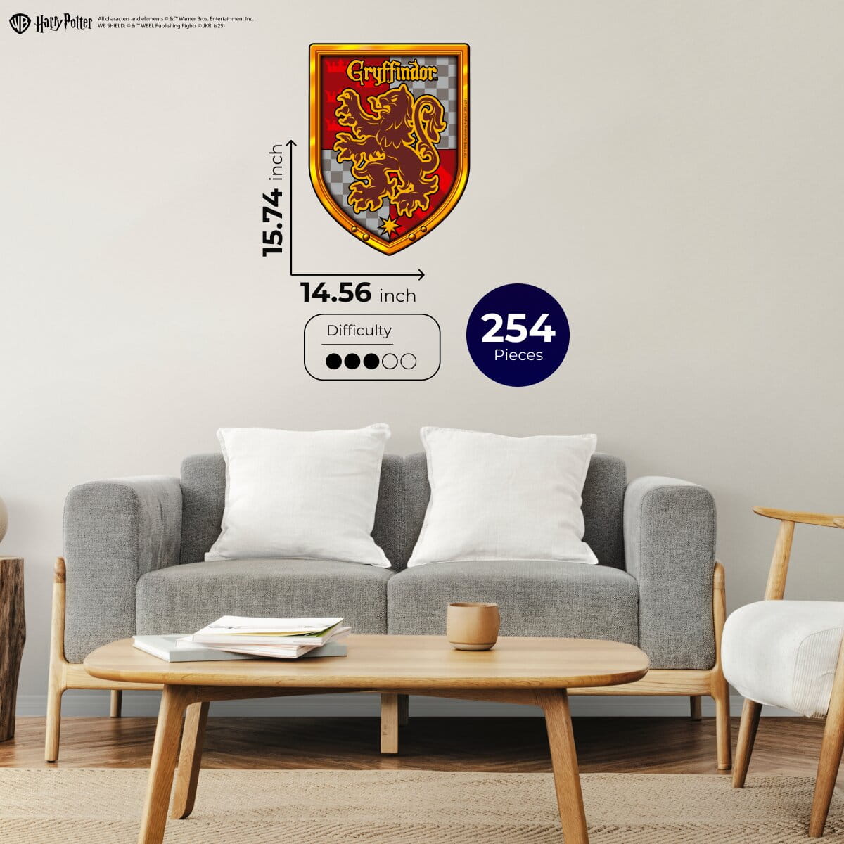 Wooden jigsaw puzzle Harry Potter Gryffindor™