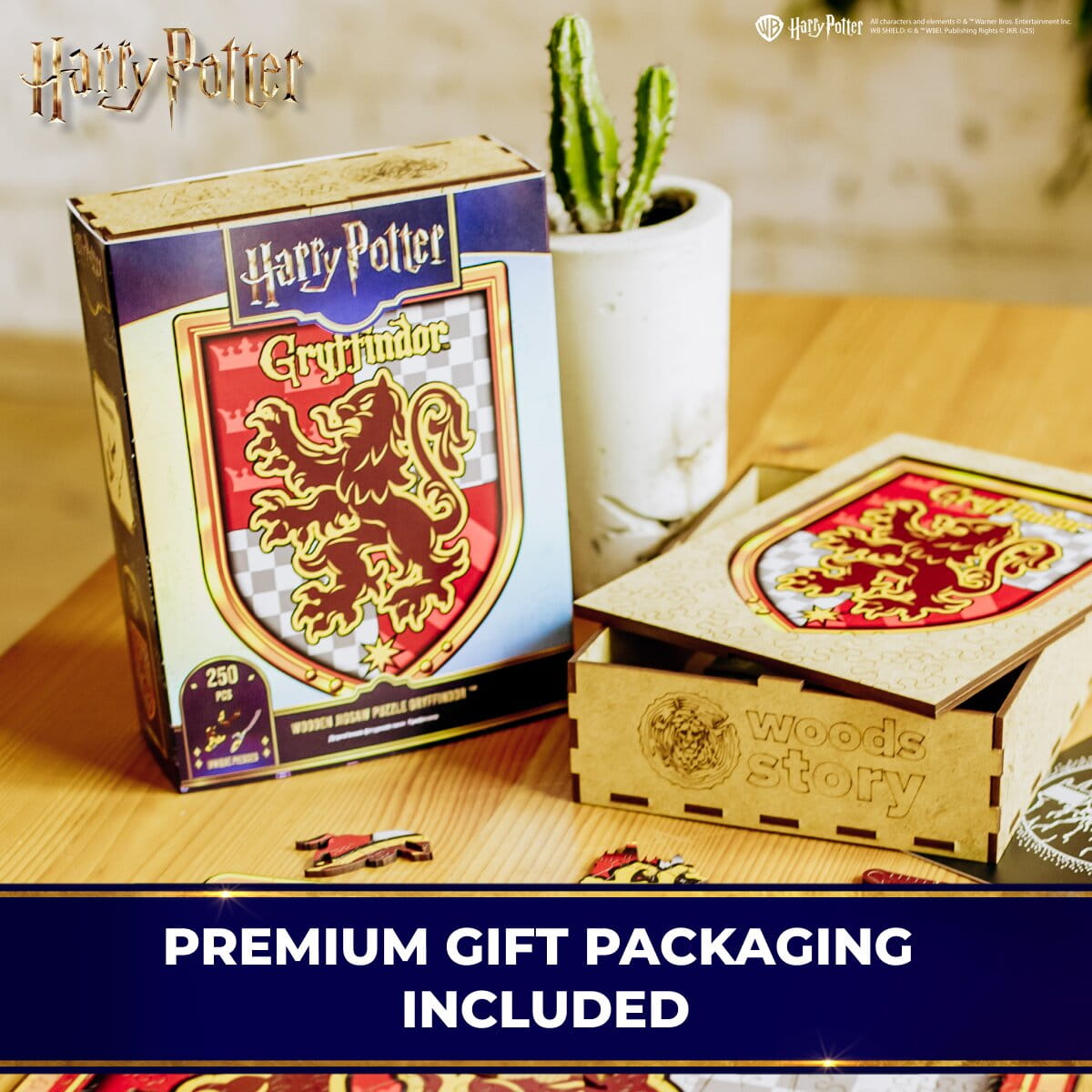 Wooden jigsaw puzzle Harry Potter Gryffindor™