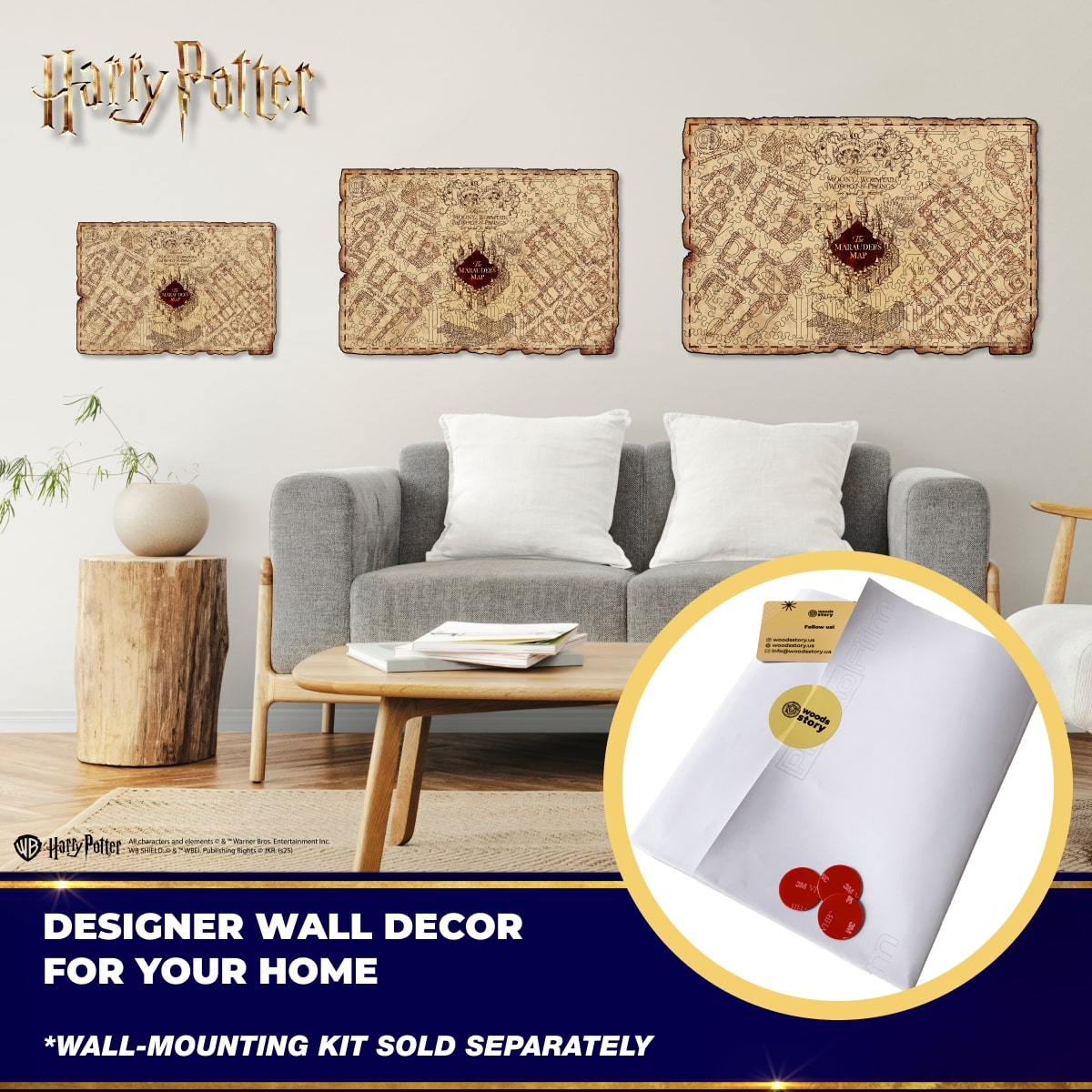 Wooden jigsaw puzzle Harry Potter™ Marauder’s Map