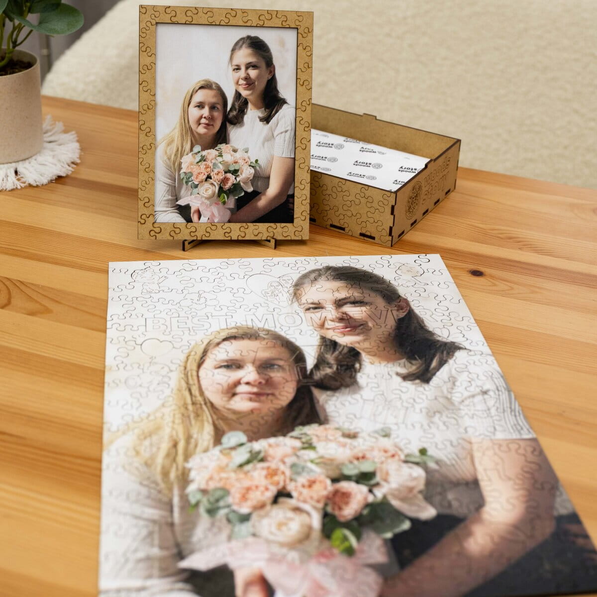 Wooden Mother's Day Photo Puzzle - Horizontal