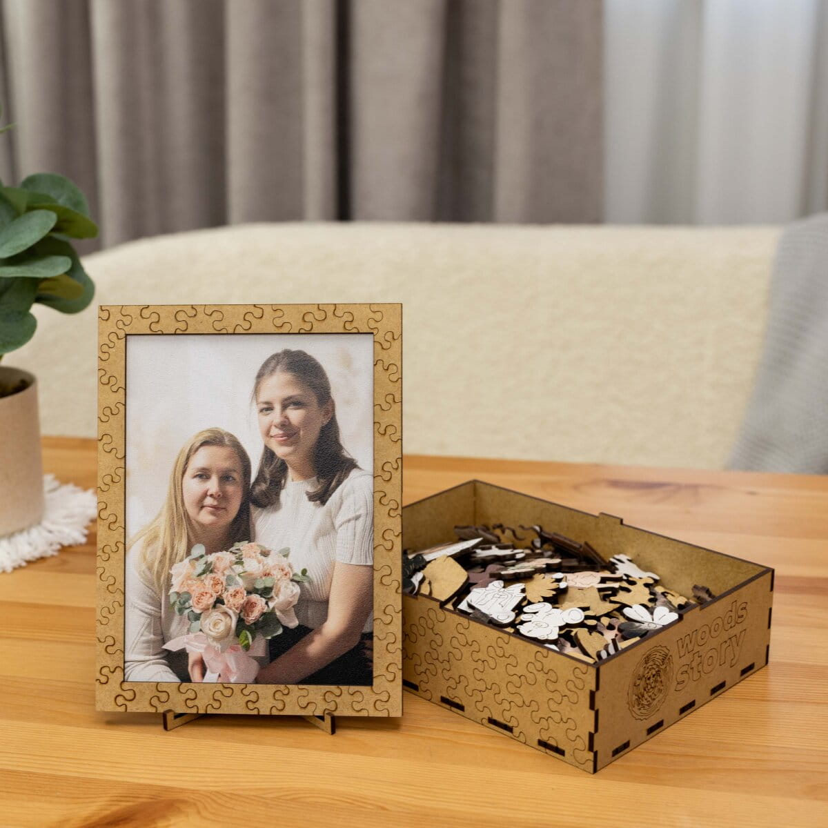 Wooden Mother's Day Photo Puzzle - Horizontal