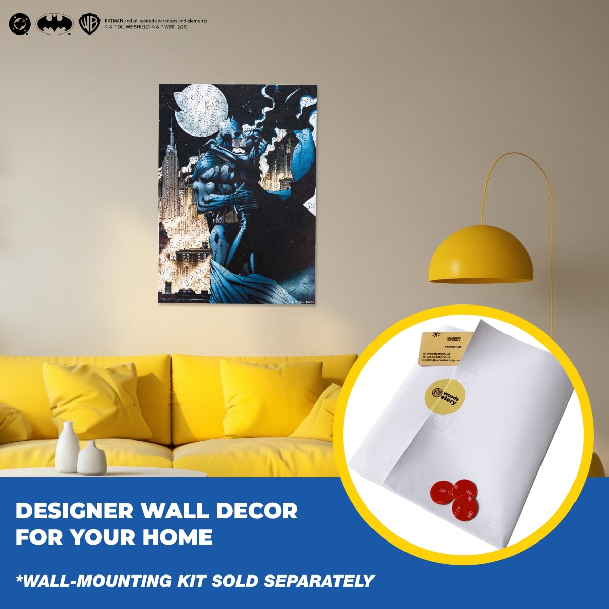 Figured Wooden Puzzle Batman™ - Batman & Catwoman