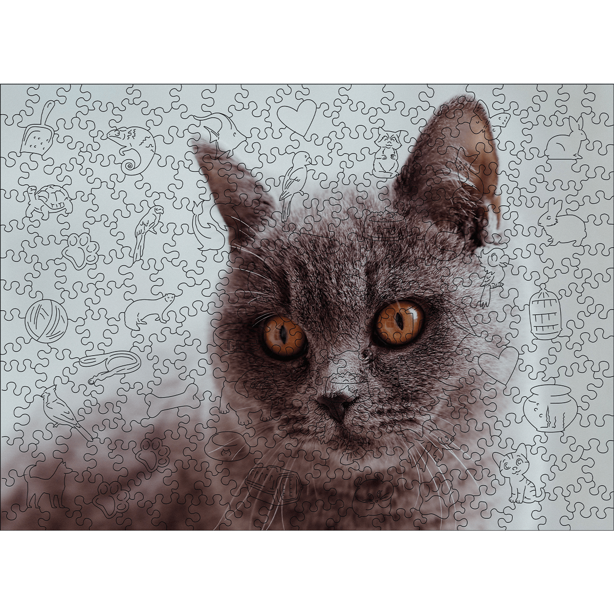 Custom Wooden Animal Puzzle - Woods Story