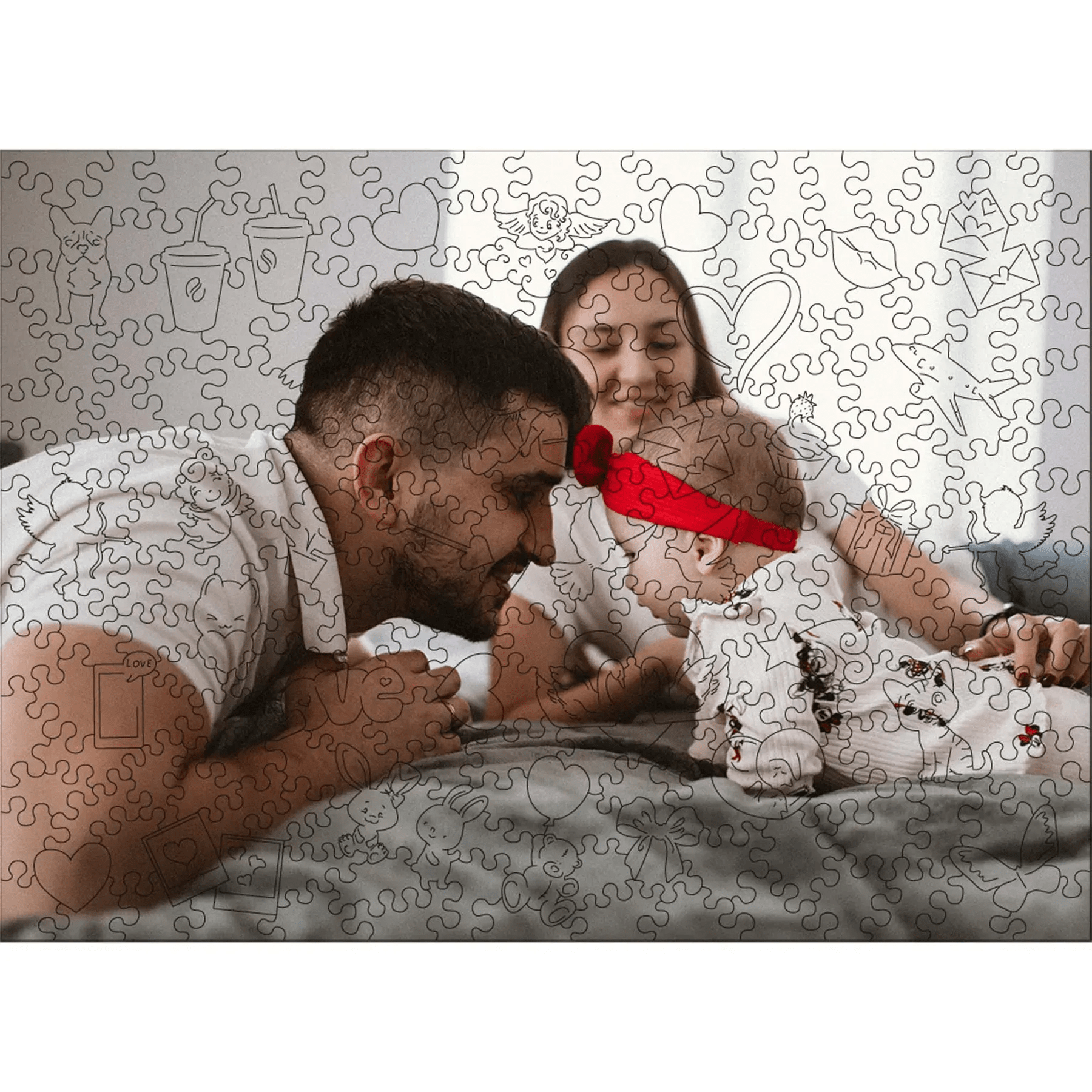 Custom Wooden Jigsaw Puzzle Love - Woods Story