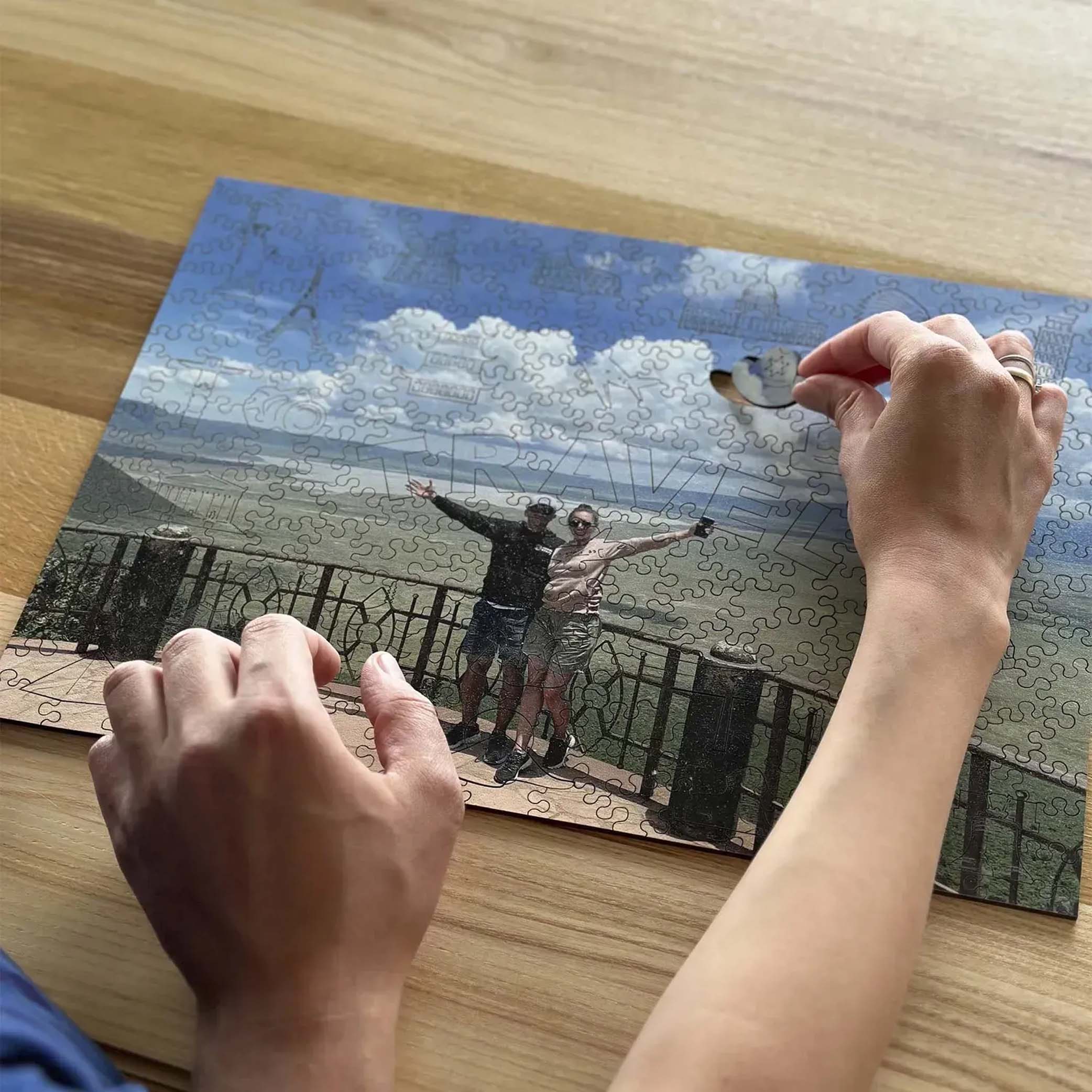 Custom Wooden Jigsaw Puzzle Travel - Woods Story