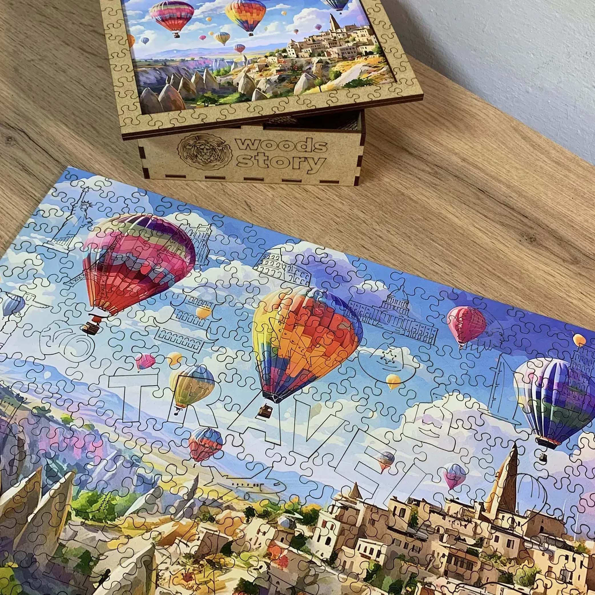 Custom Wooden Jigsaw Puzzle Travel - Woods Story