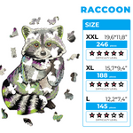 Wooden Jigsaw Puzzle Raccoon