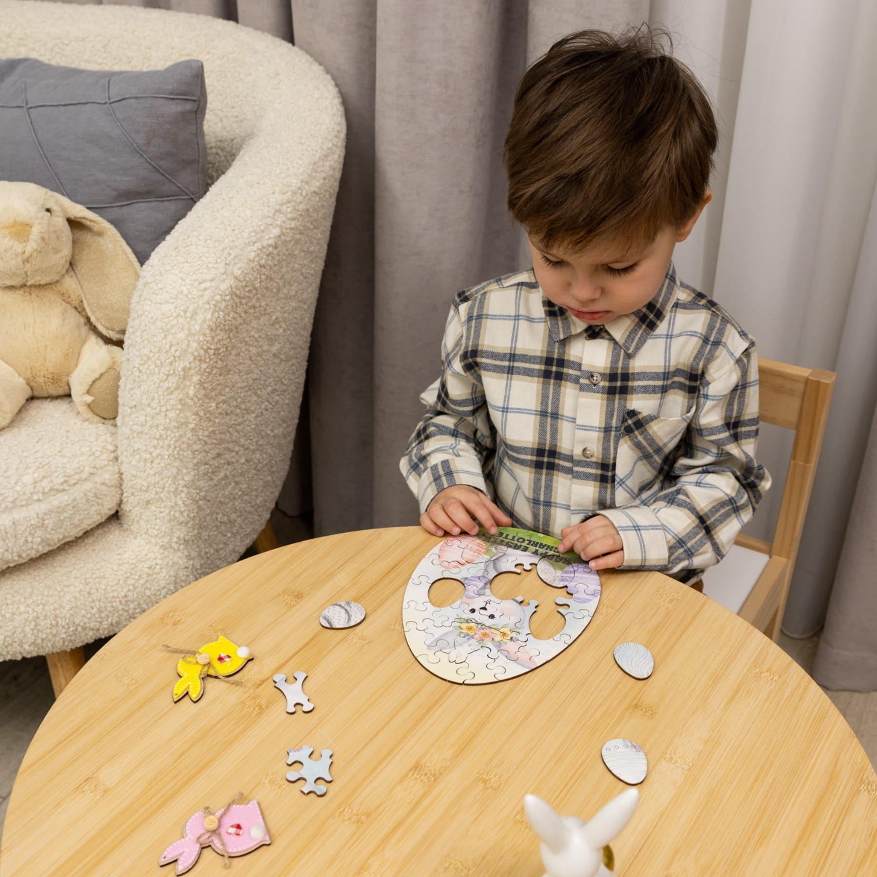 Easter Jigsaw Puzzles for Kids - Easter Bunny - Woods Story