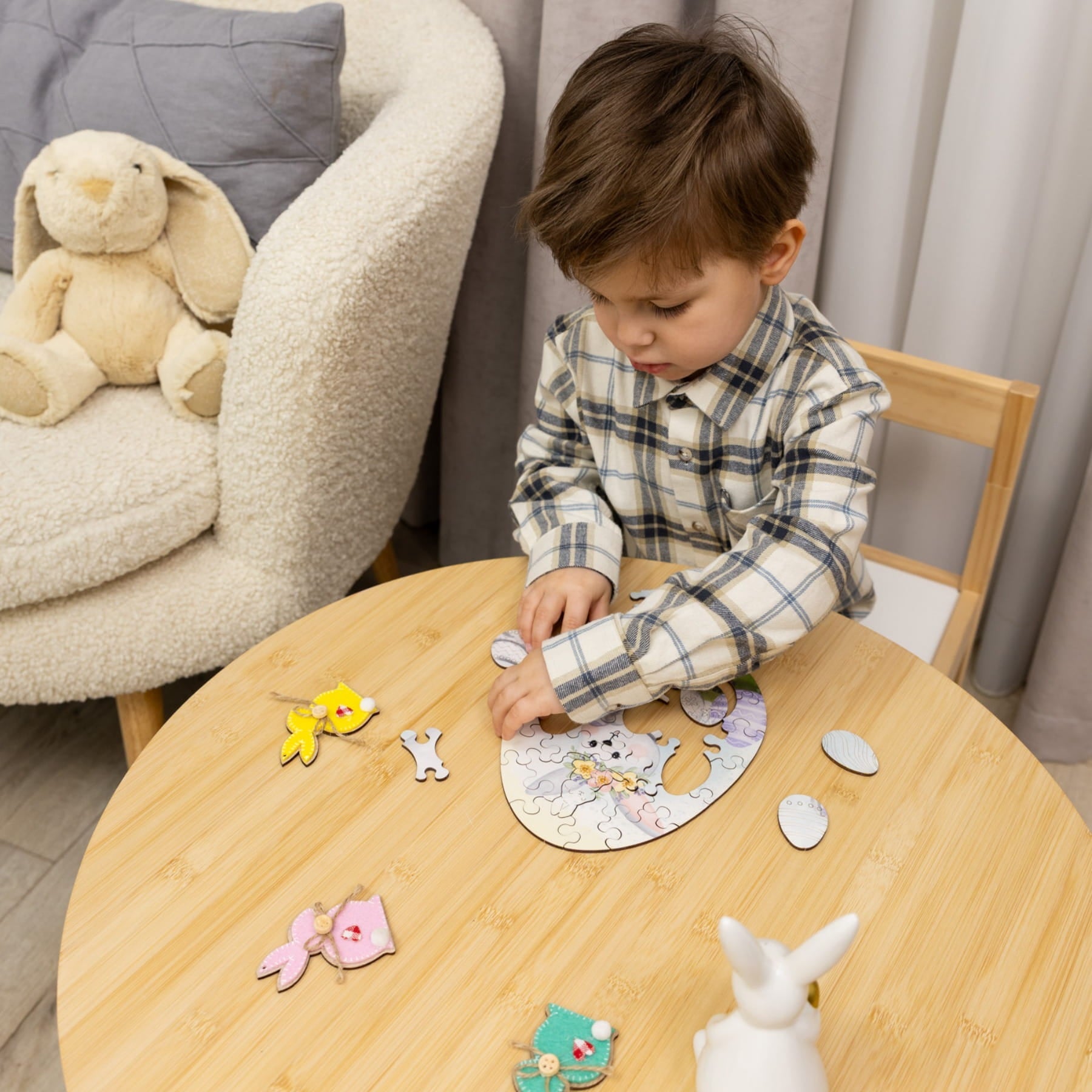 Easter Jigsaw Puzzles for Kids - Easter Bunny - Woods Story