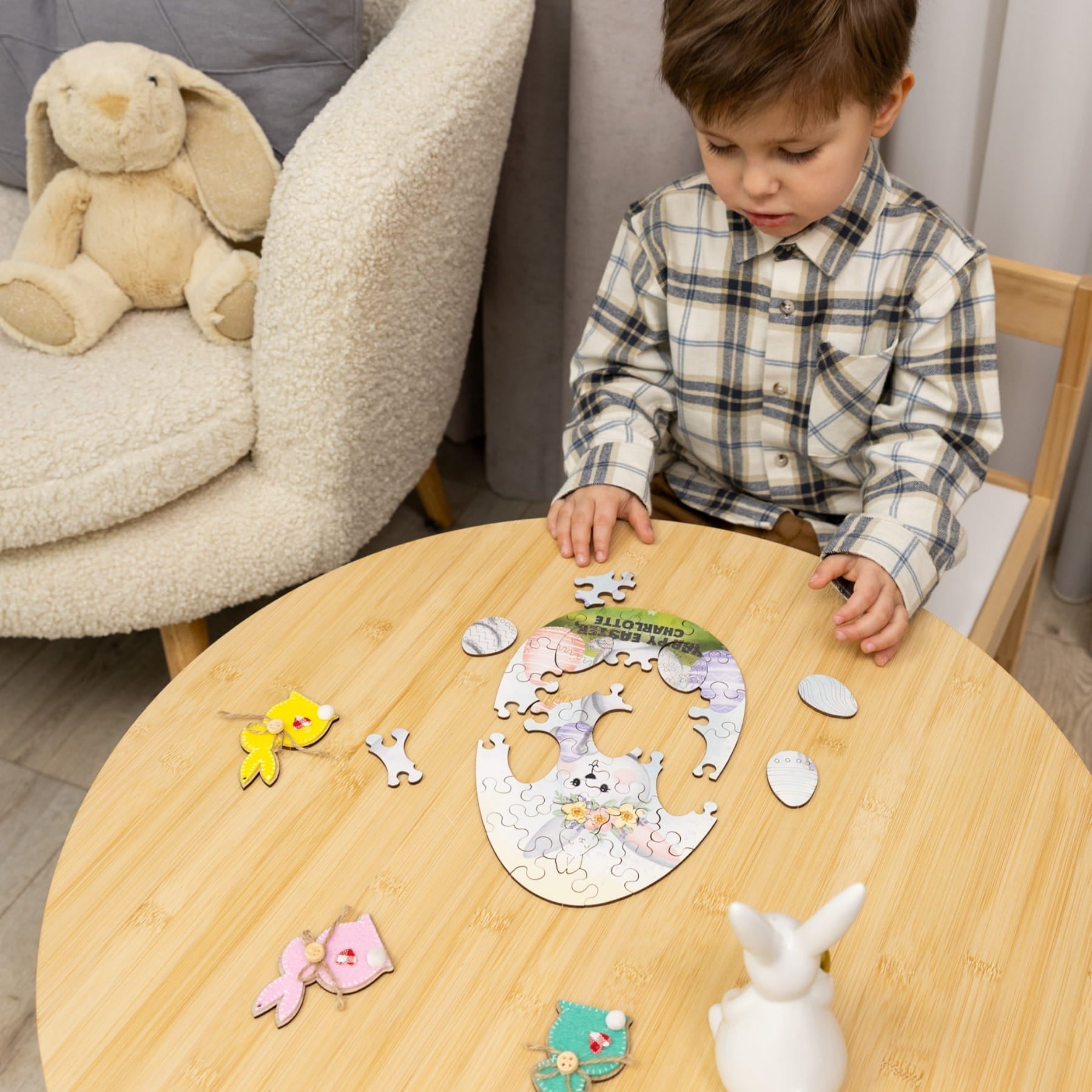 Easter Jigsaw Puzzles for Kids - Easter Bunny - Woods Story