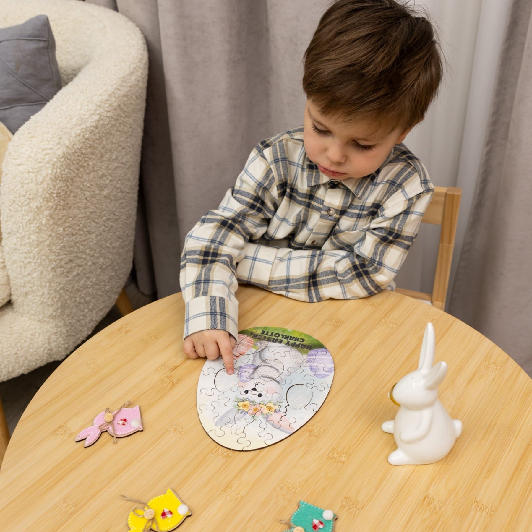 Easter Jigsaw Puzzles for Kids - Easter Bunny - Woods Story
