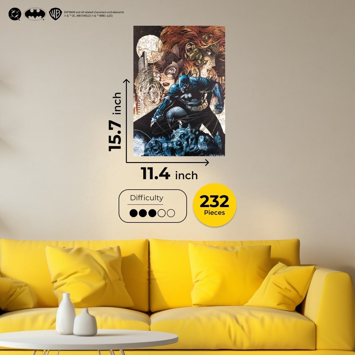 Figured Wooden Puzzle Batman™ - Allies and Enemies - Woods Story