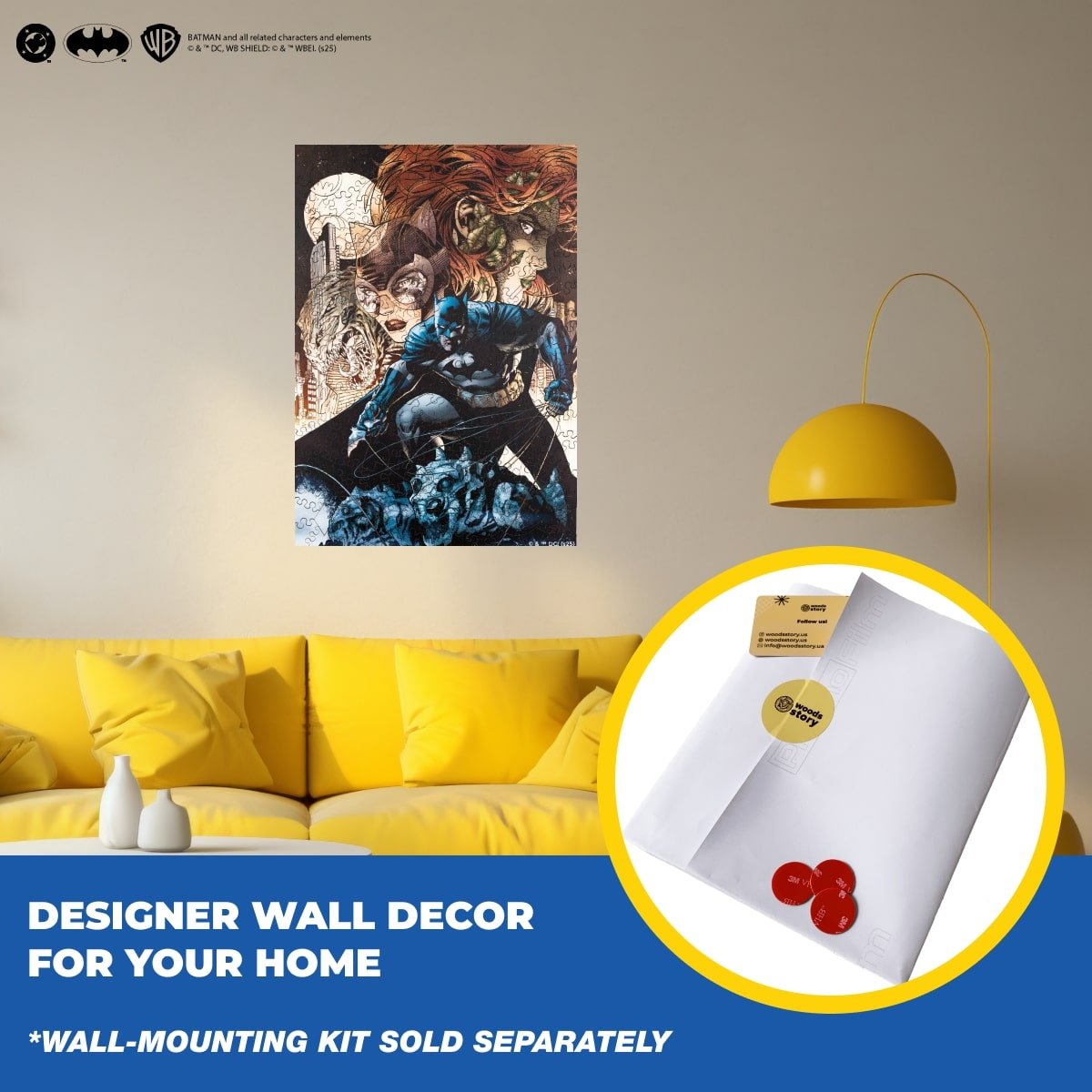 Figured Wooden Puzzle Batman™ - Allies and Enemies - Woods Story