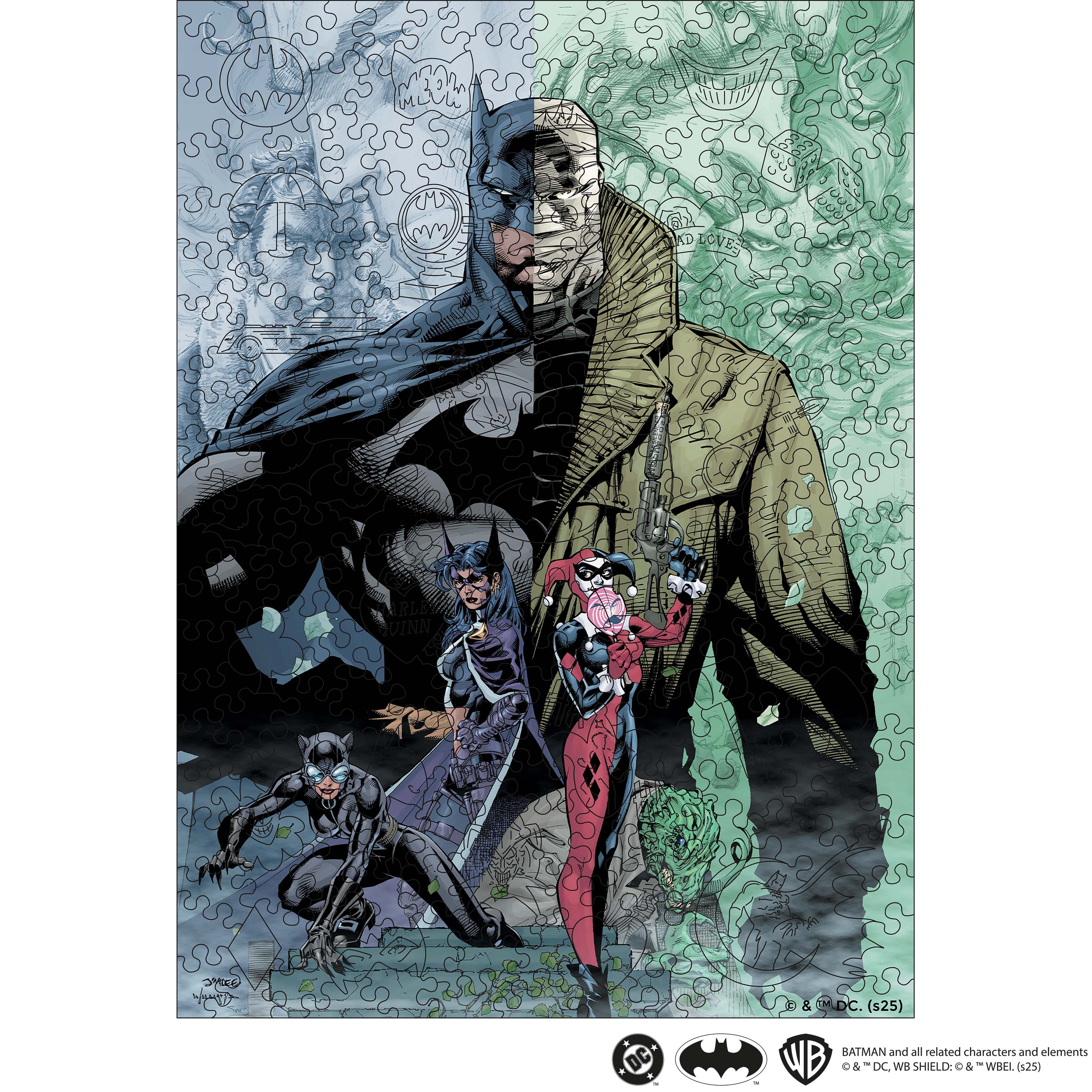 Figured Wooden Puzzle Batman™ - Game of Shadows - Woods Story