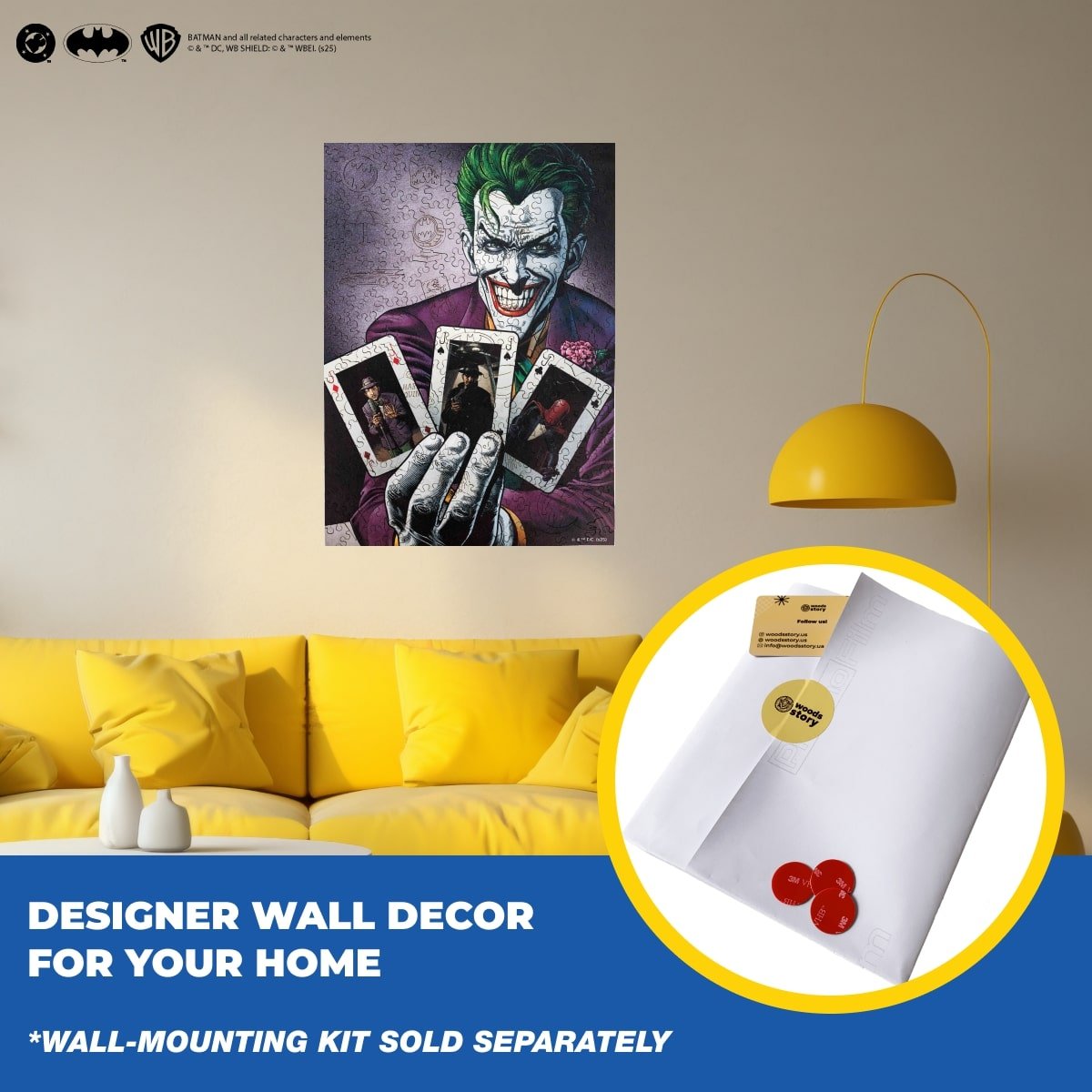 Figured Wooden Puzzle Batman™ - Joker: Cards of Fate - Woods Story