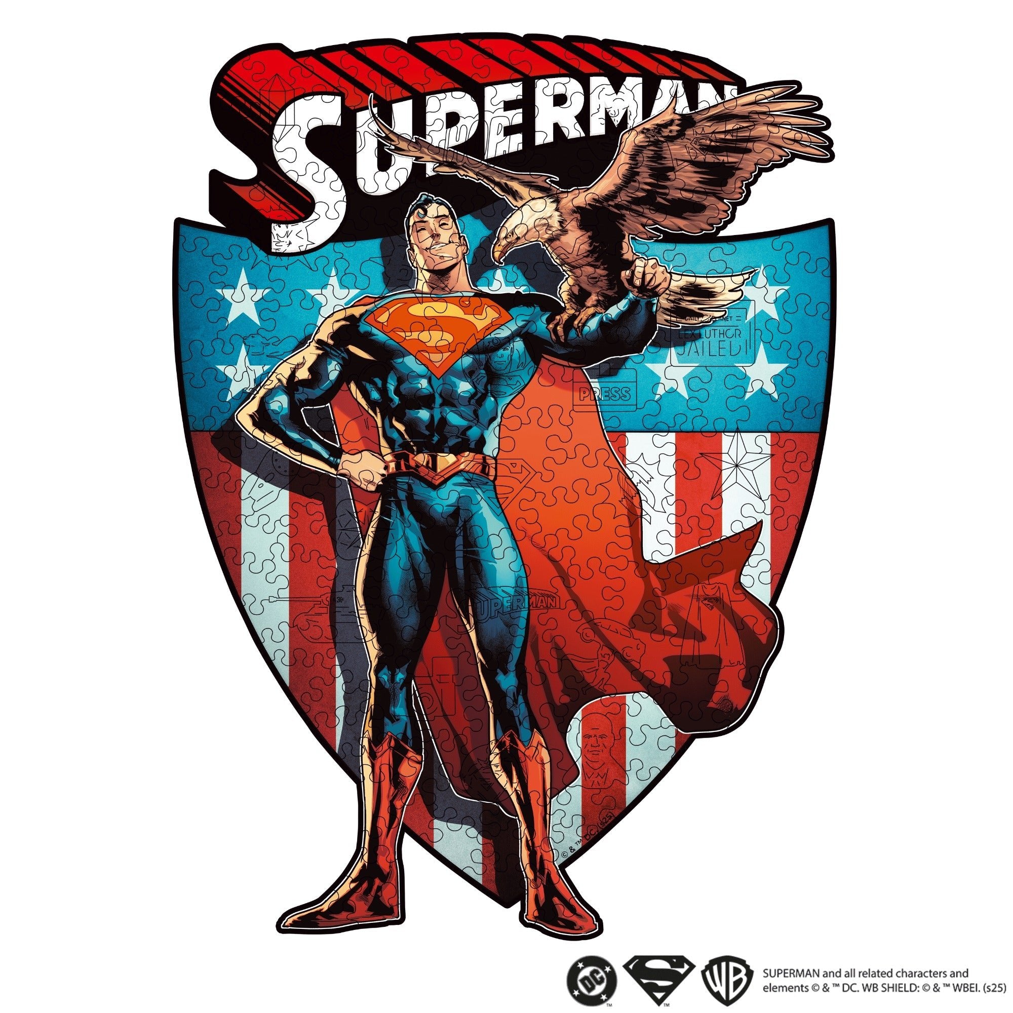 Figured Wooden Puzzle Superman™ – Unbreakable • Woods Story