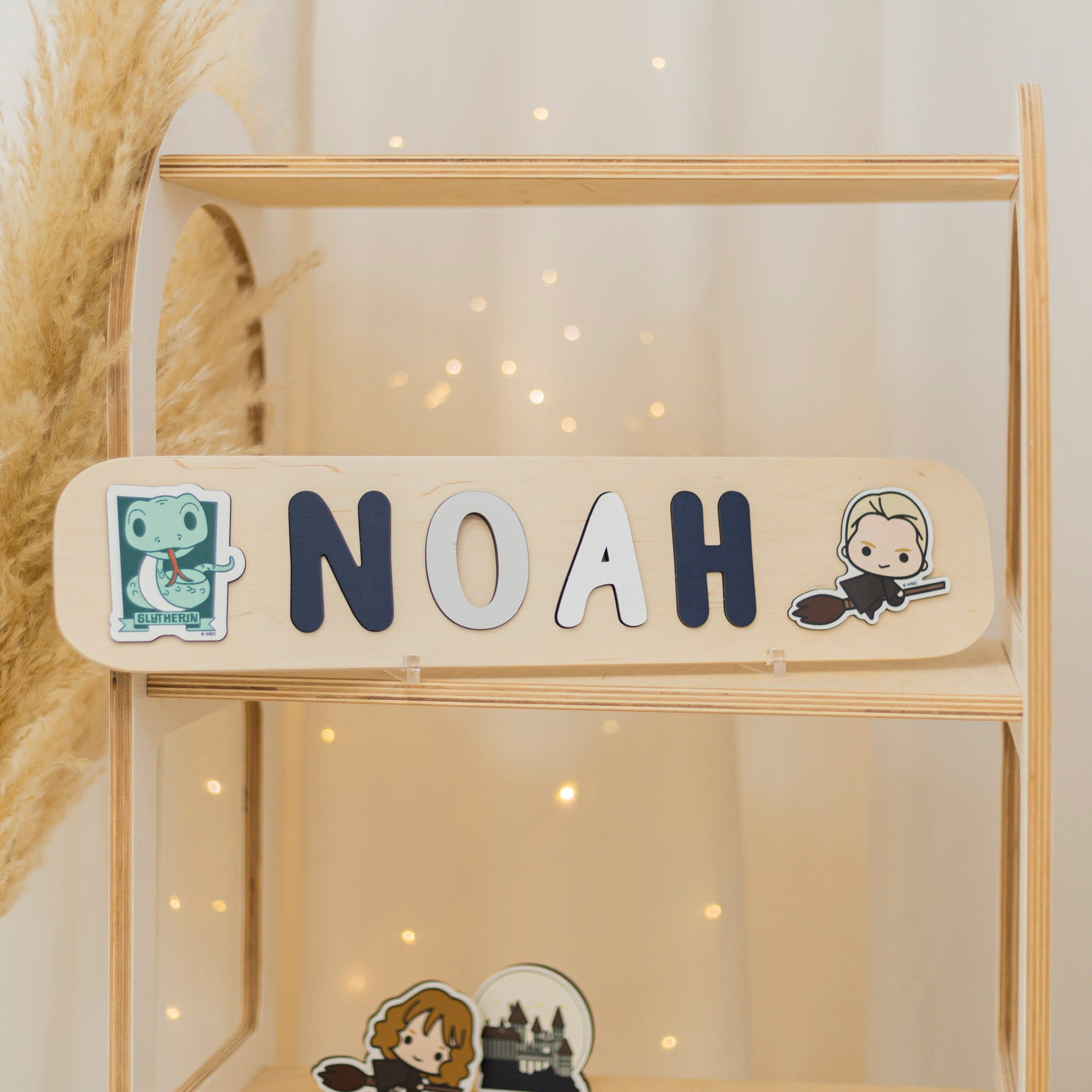 Harry Potter™ Personalized Wooden Nursery Puzzle - Grey - Woods Story