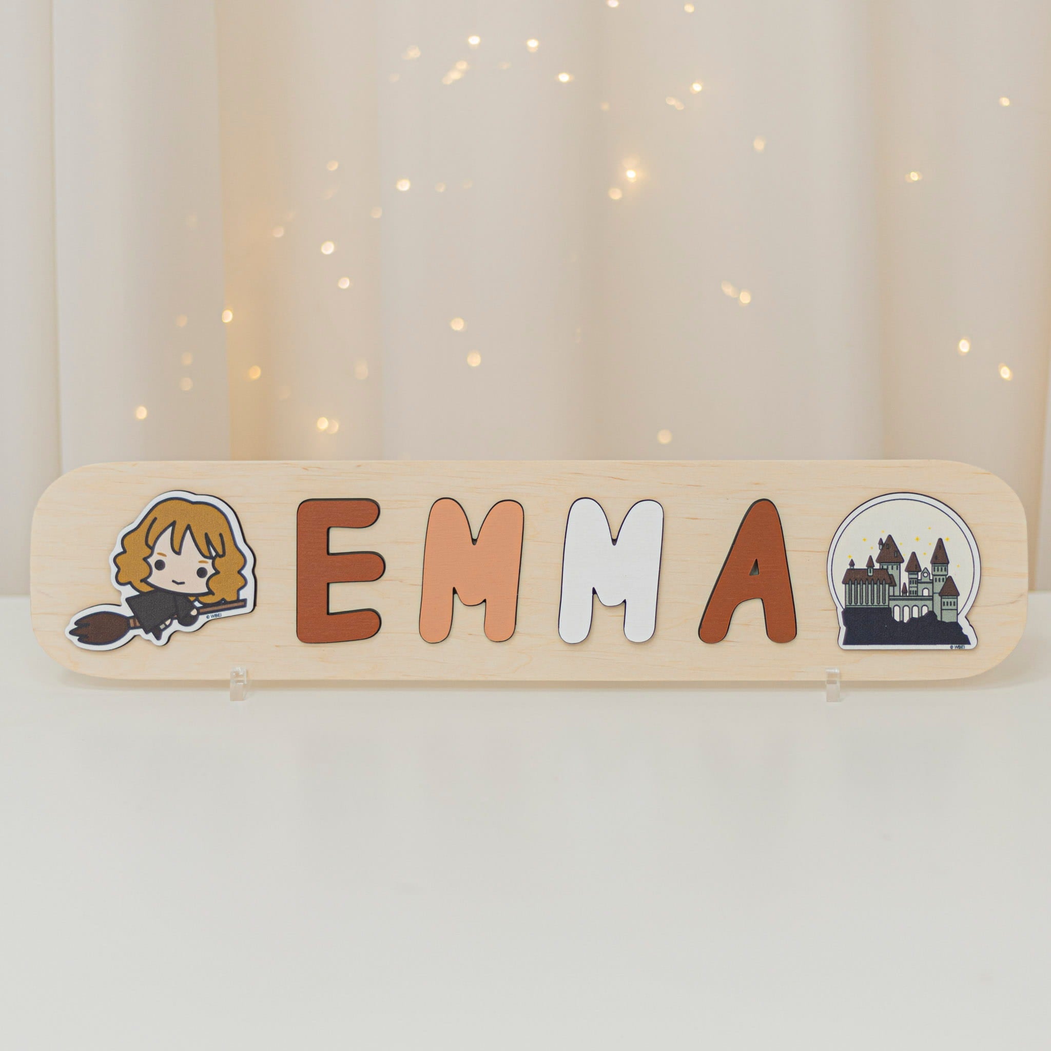 Harry Potter™ Personalized Wooden Nursery Puzzle - Orange - Woods Story