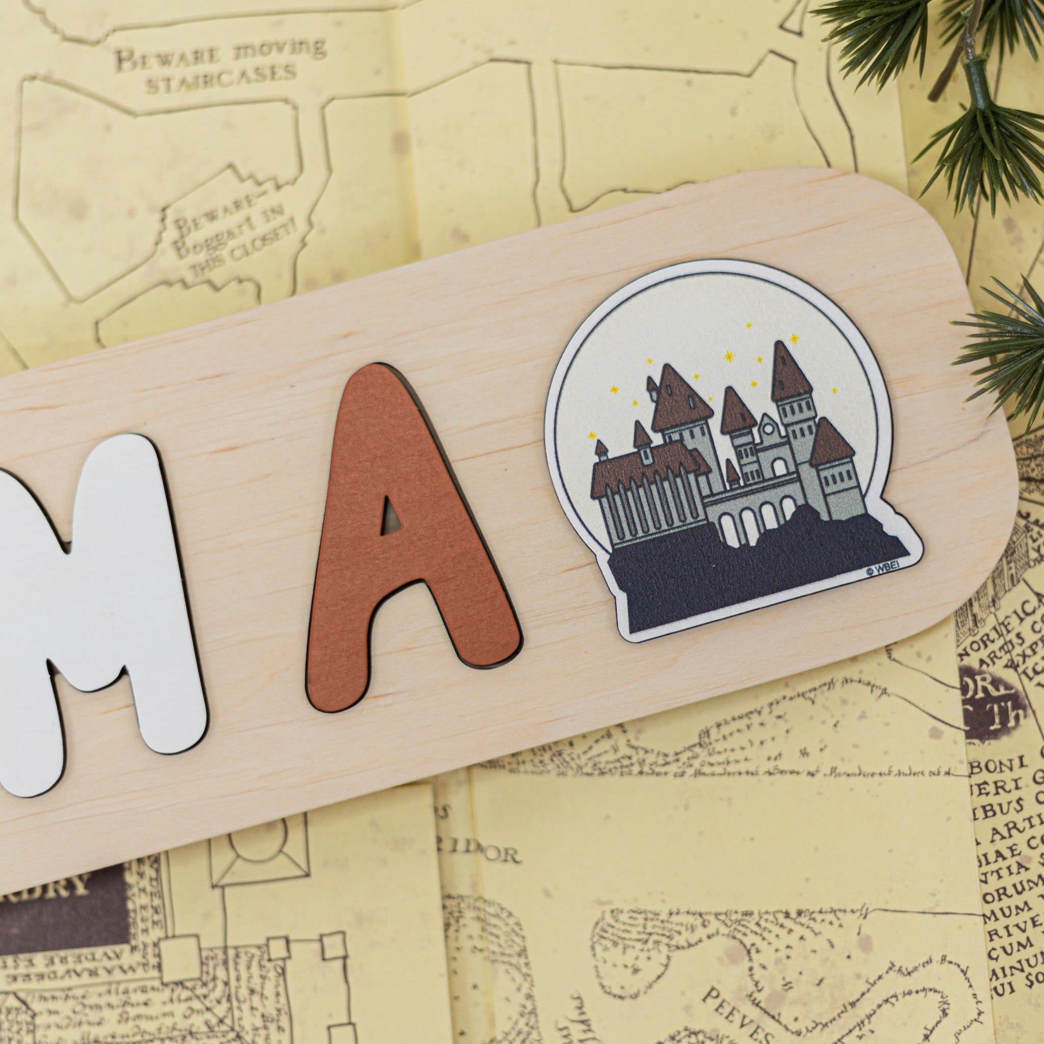 Harry Potter™ Personalized Wooden Nursery Puzzle - Orange - Woods Story