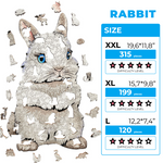 Wooden Jigsaw Puzzle Rabbit