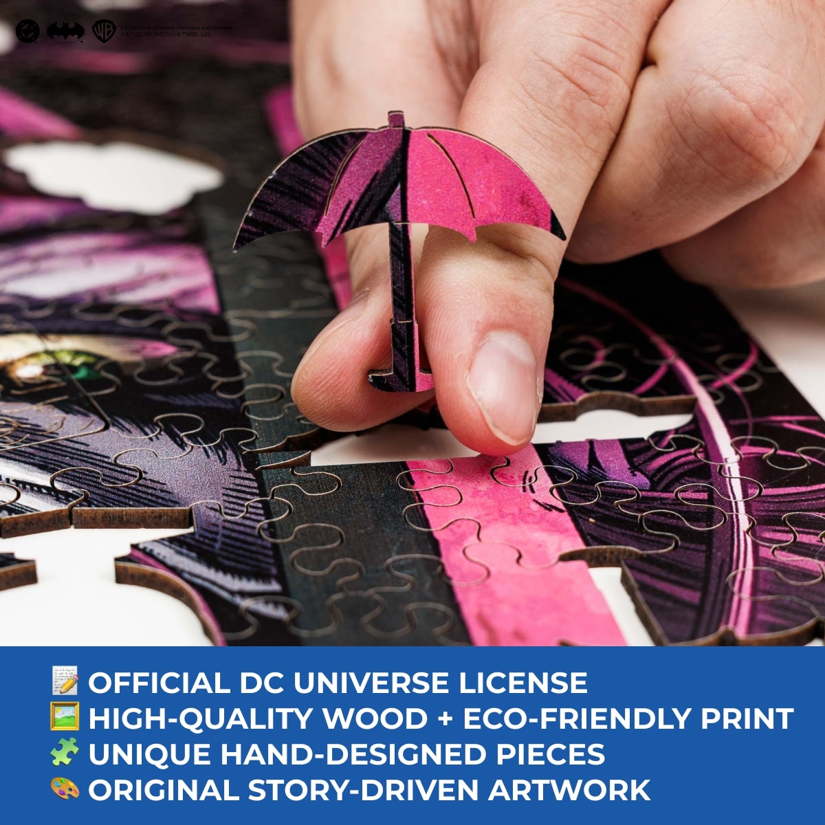 Figured Wooden Puzzle Batman™ - Joker: Smile of Chaos