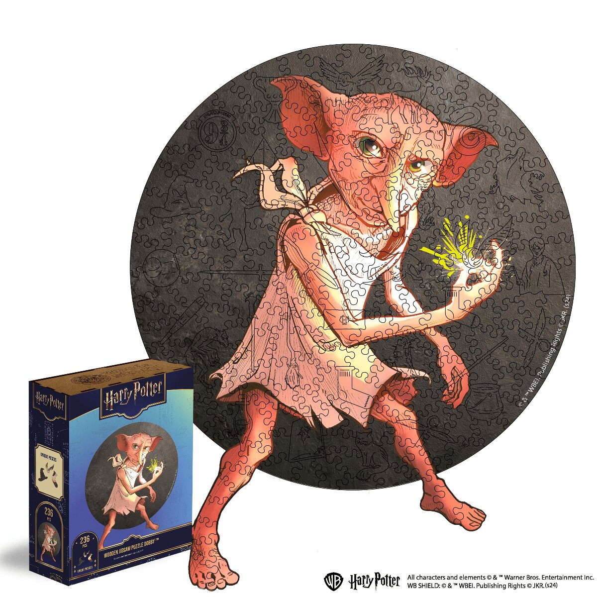 Wooden jigsaw puzzle Harry Potter Dobby™ • Woods Story