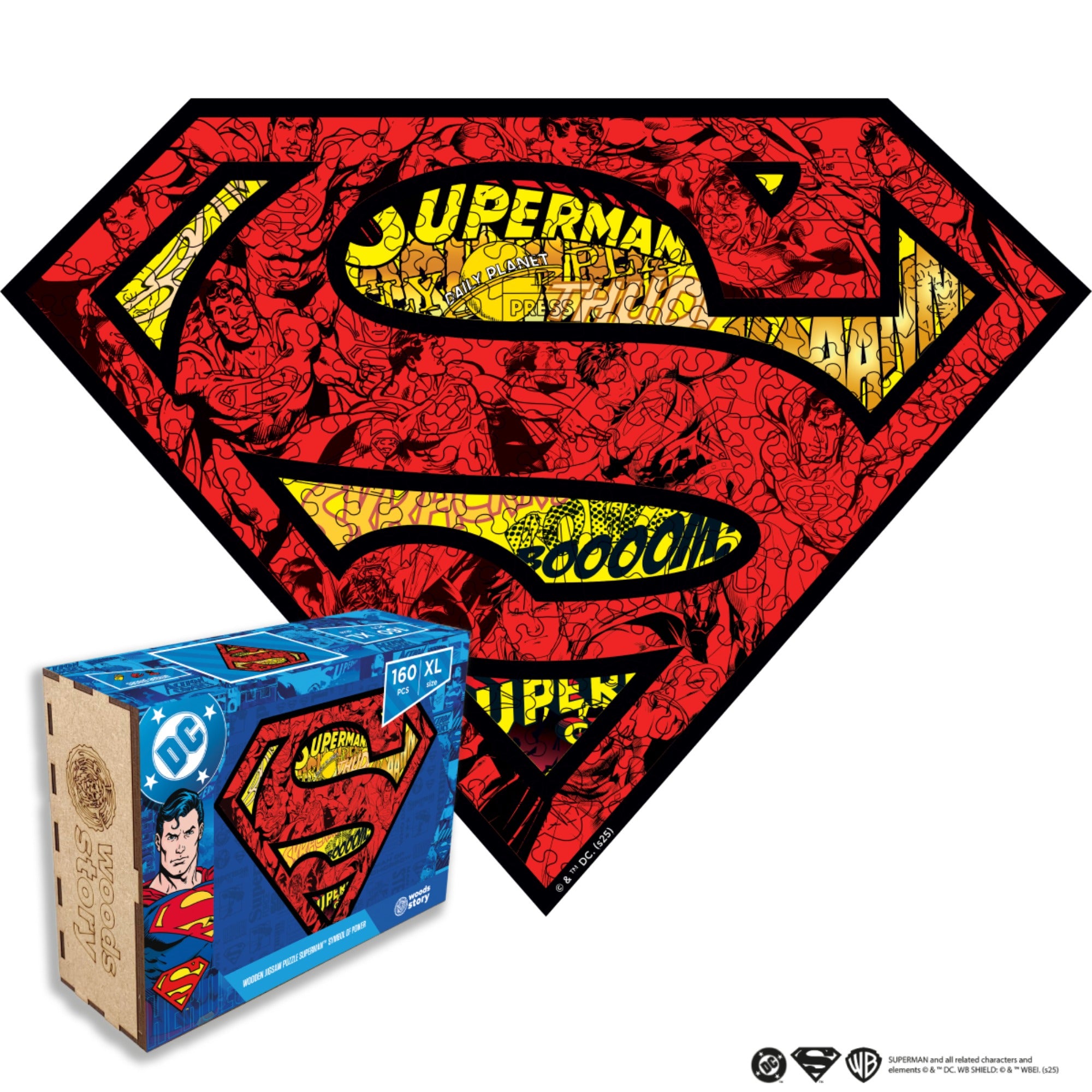 Figured Wooden Puzzle Superman™ – Symbol of Strength