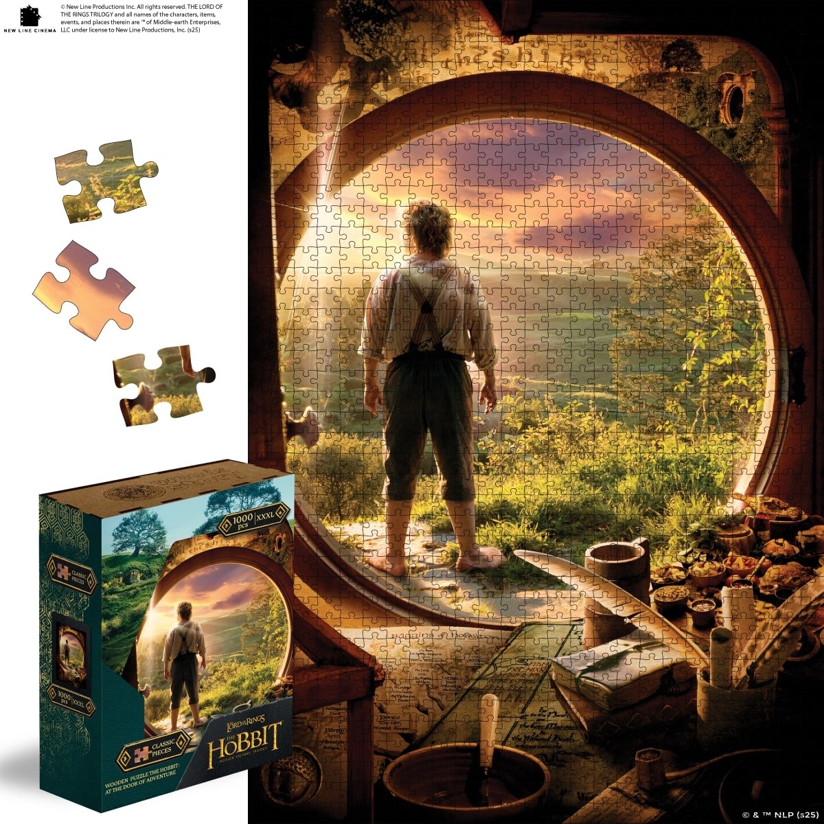 The Hobbit Classic Wooden Puzzle - At the Door of Adventure - Woods Story