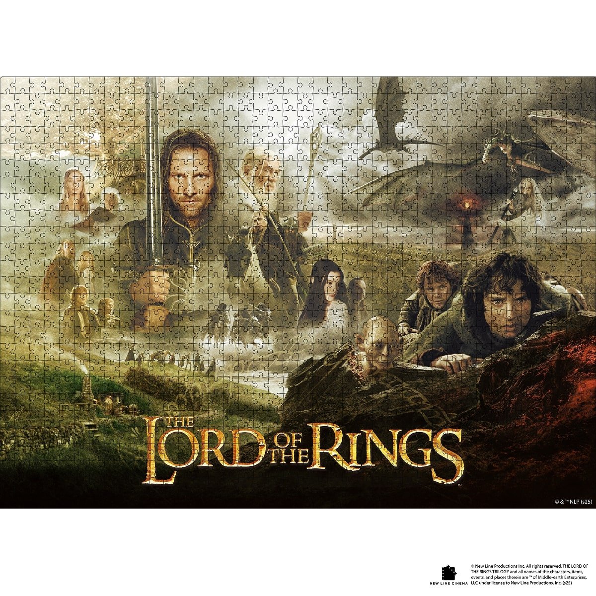 The Lord of the Rings™ Classic Wooden Puzzle – Heroes of Middle - Earth - Woods Story