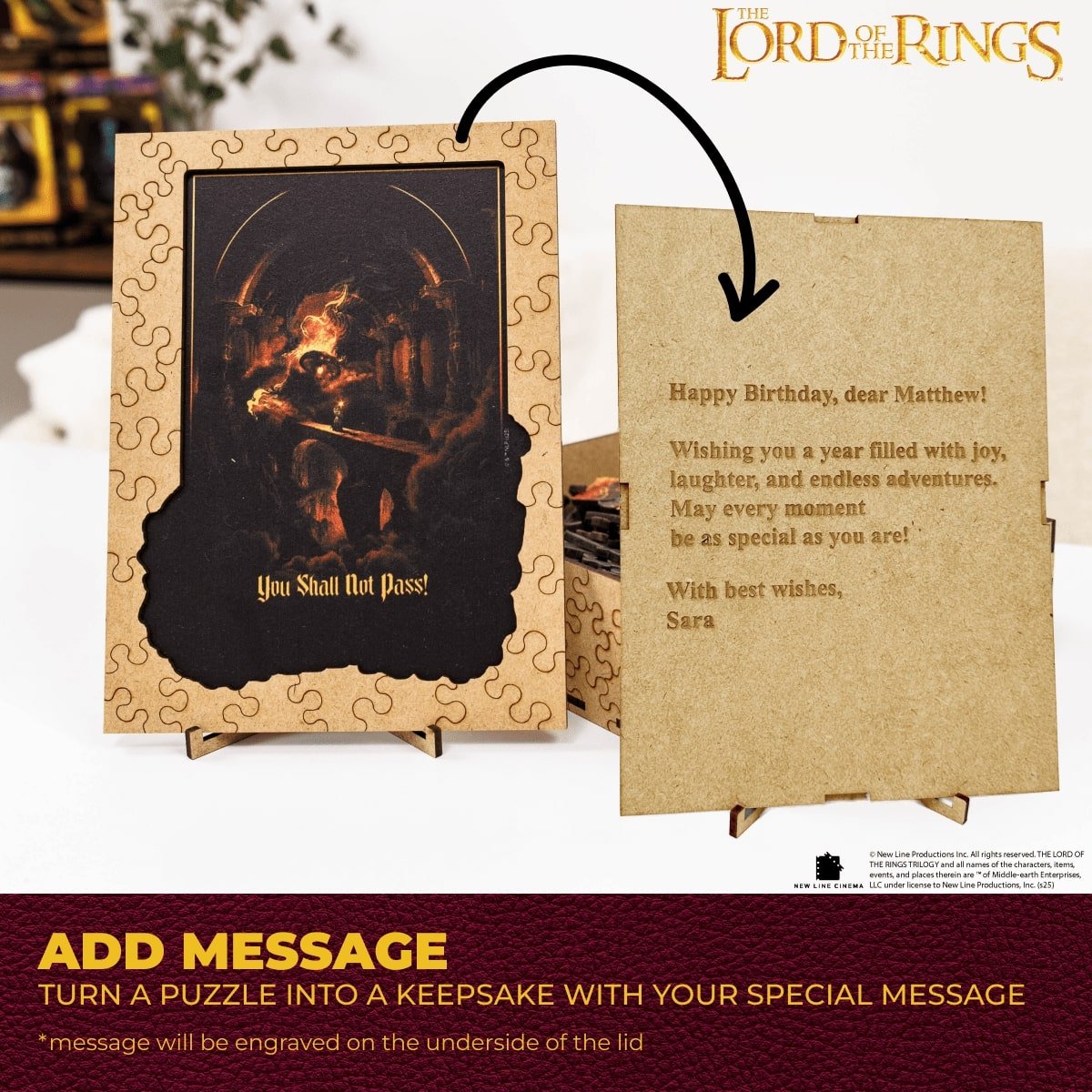 The Lord of the Rings™ Wooden Puzzle - Battle in the Bridge Hall - Woods Story