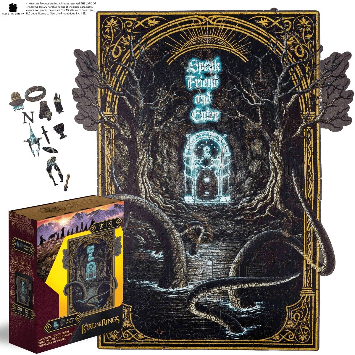 The Lord of the Rings™ Wooden Puzzle - The Gates of Moria - Woods Story