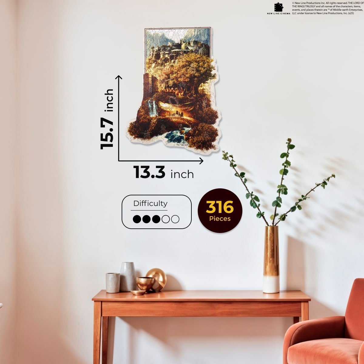 The Lord of the Rings™ Wooden Puzzle - The House of Elrond - Woods Story