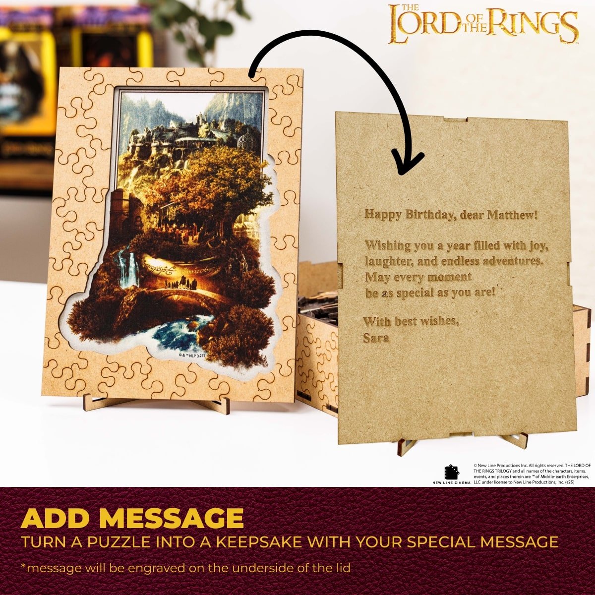 The Lord of the Rings™ Wooden Puzzle - The House of Elrond - Woods Story