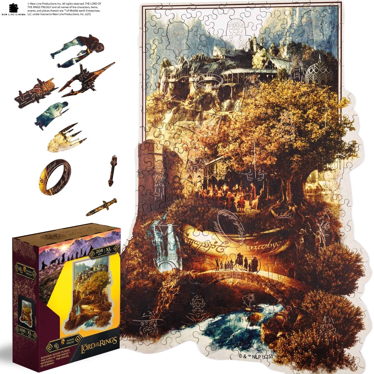 The Lord of the Rings™ Wooden Puzzle - The House of Elrond - Woods Story