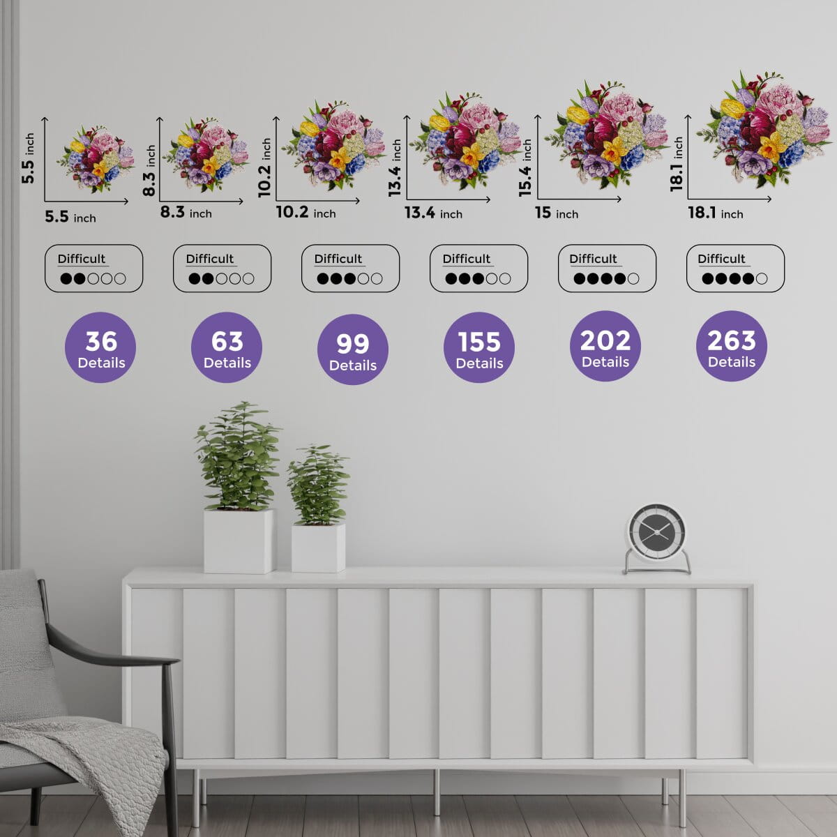 Wooden Flower - Shaped Puzzle - Peonies - Woods Story