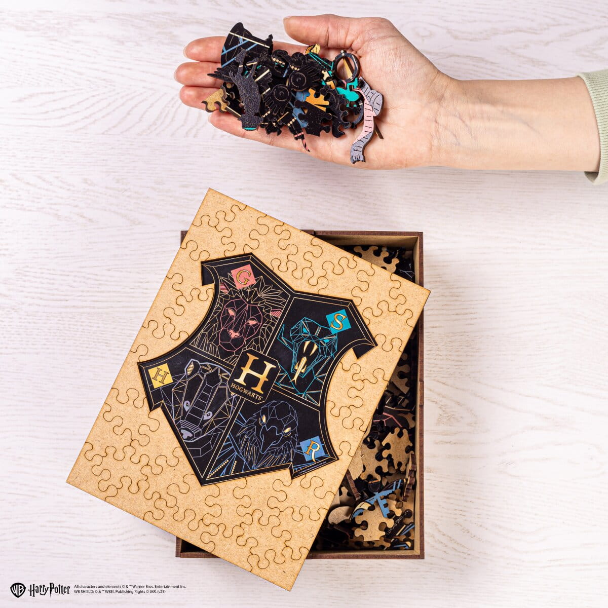 Wooden jigsaw classic puzzle Harry Potter Hogwarts™ (Black) - Woods Story