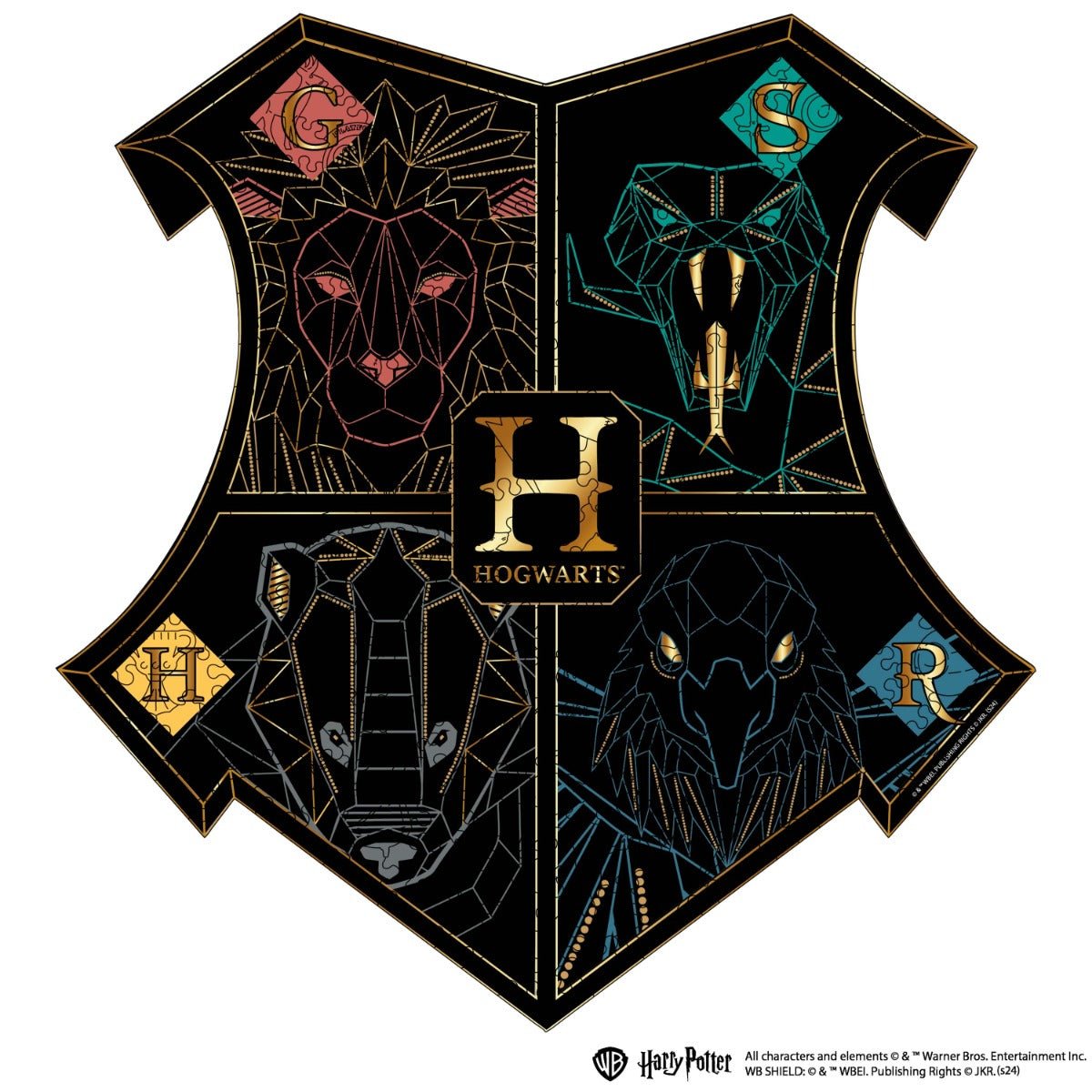 Wooden jigsaw classic puzzle Harry Potter Hogwarts™ (Black) - Woods Story