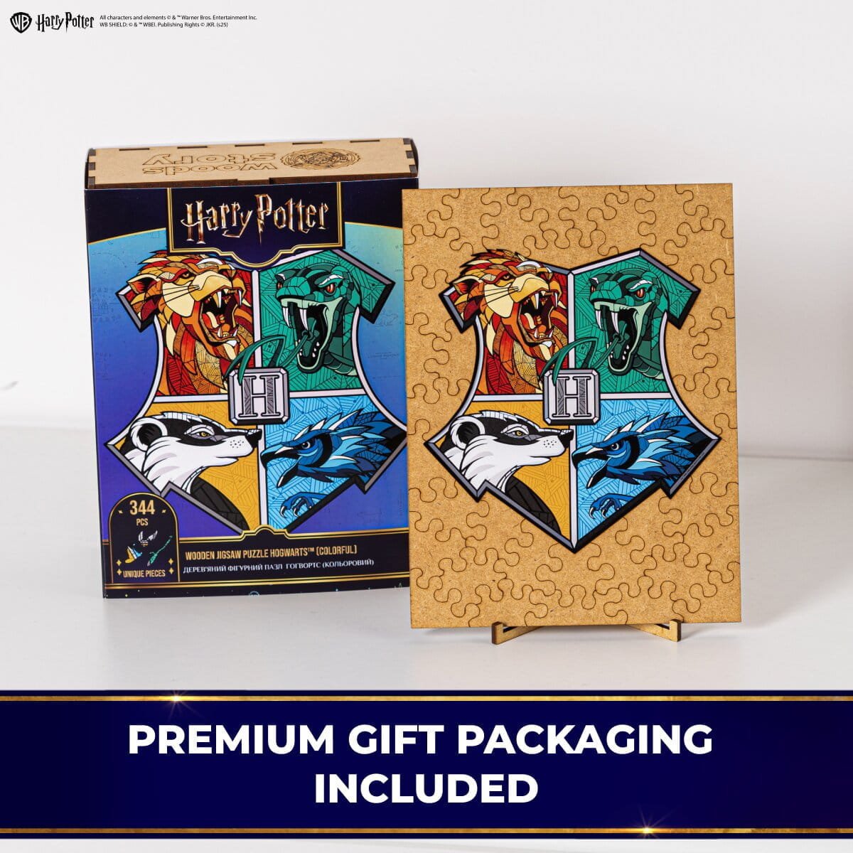 Wooden jigsaw classic puzzle Harry Potter Hogwarts™ (Colorful) - Woods Story