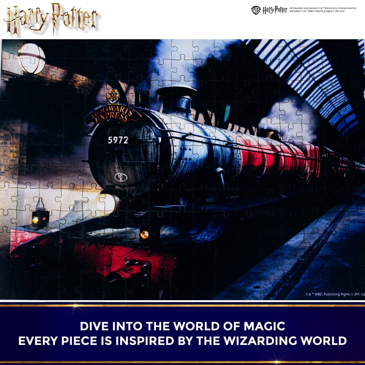 Wooden jigsaw classic puzzle Harry Potter Hogwarts Express™ - Woods Story
