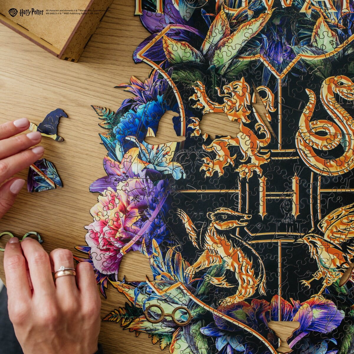 Wooden jigsaw classic puzzle Harry Potter Hogwarts™ (Neonly) - Woods Story