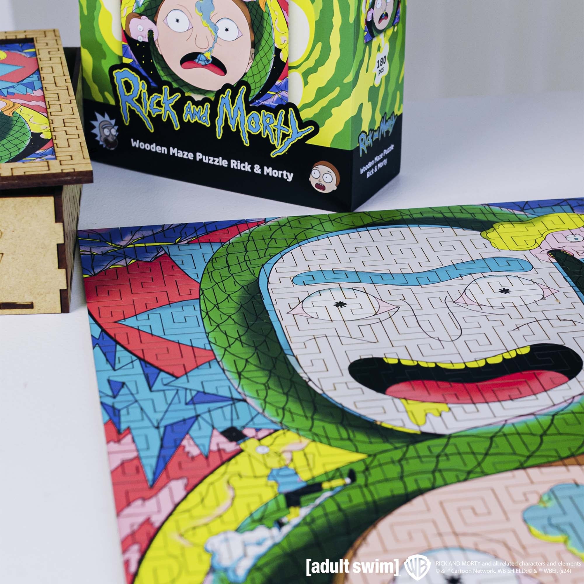 Wooden jigsaw maze puzzle Rick&Morty™ Adventures - Woods Story